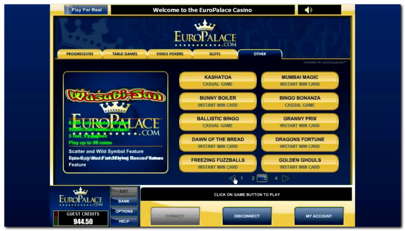 145 free spins at Casino Classic