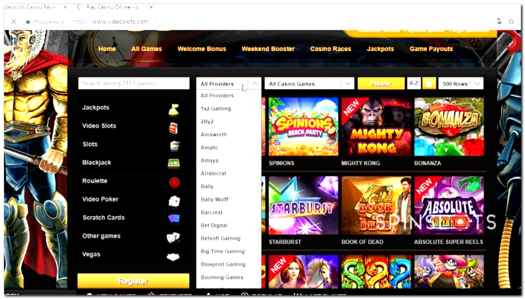 995% First deposit bonus at 24 VIP Casino