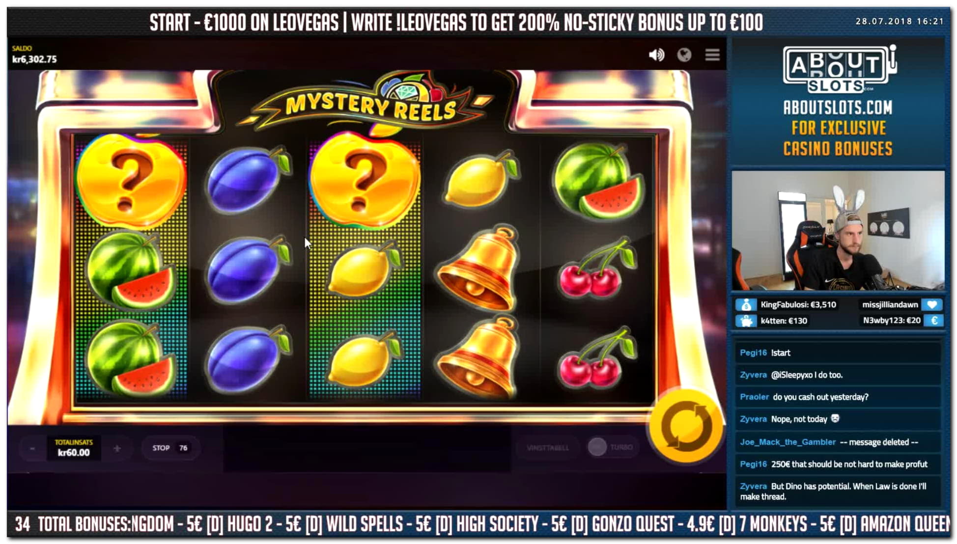 €960 Online Casino Tournament at Mobile Bet Casino