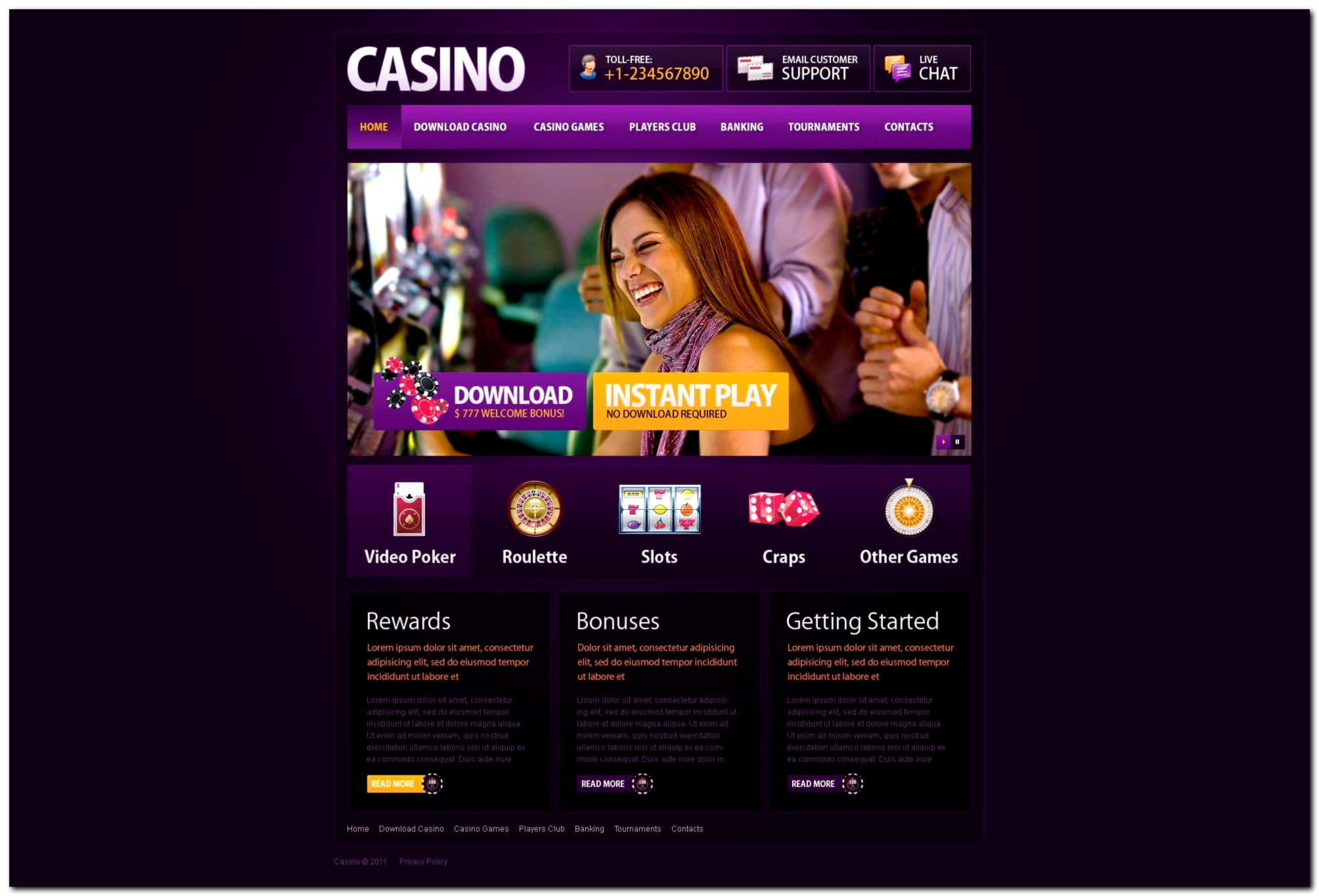 EUR 140 free chip at Atlant Casino 