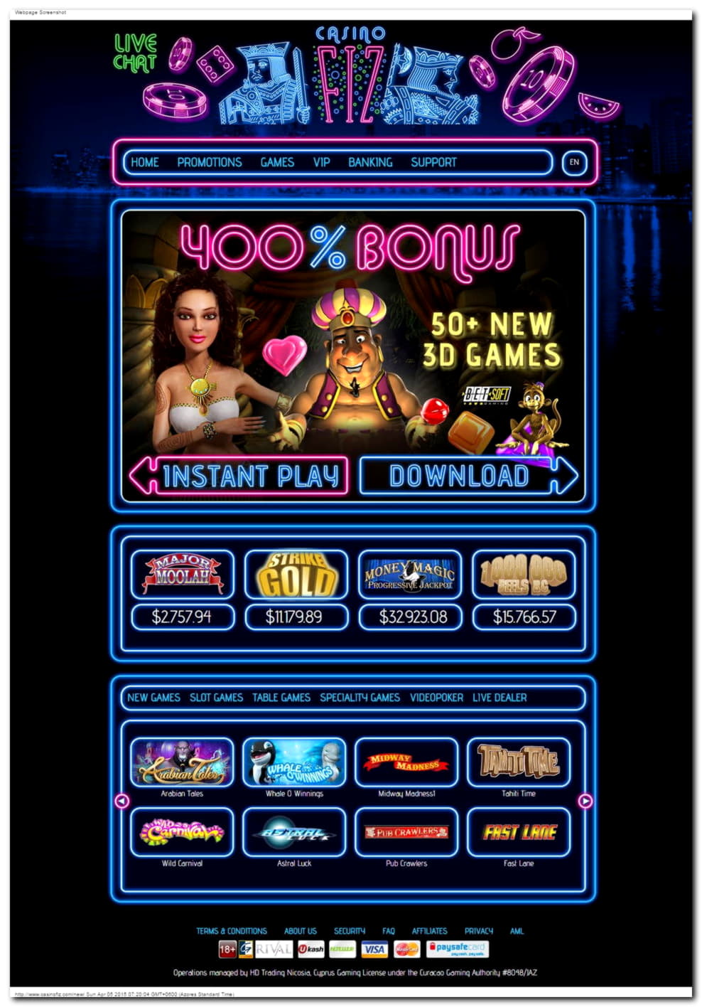 590% Match bonus at Casino Share