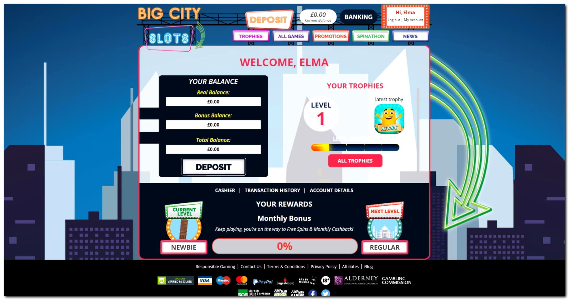 €2640 no deposit bonus at Win A Day Casino