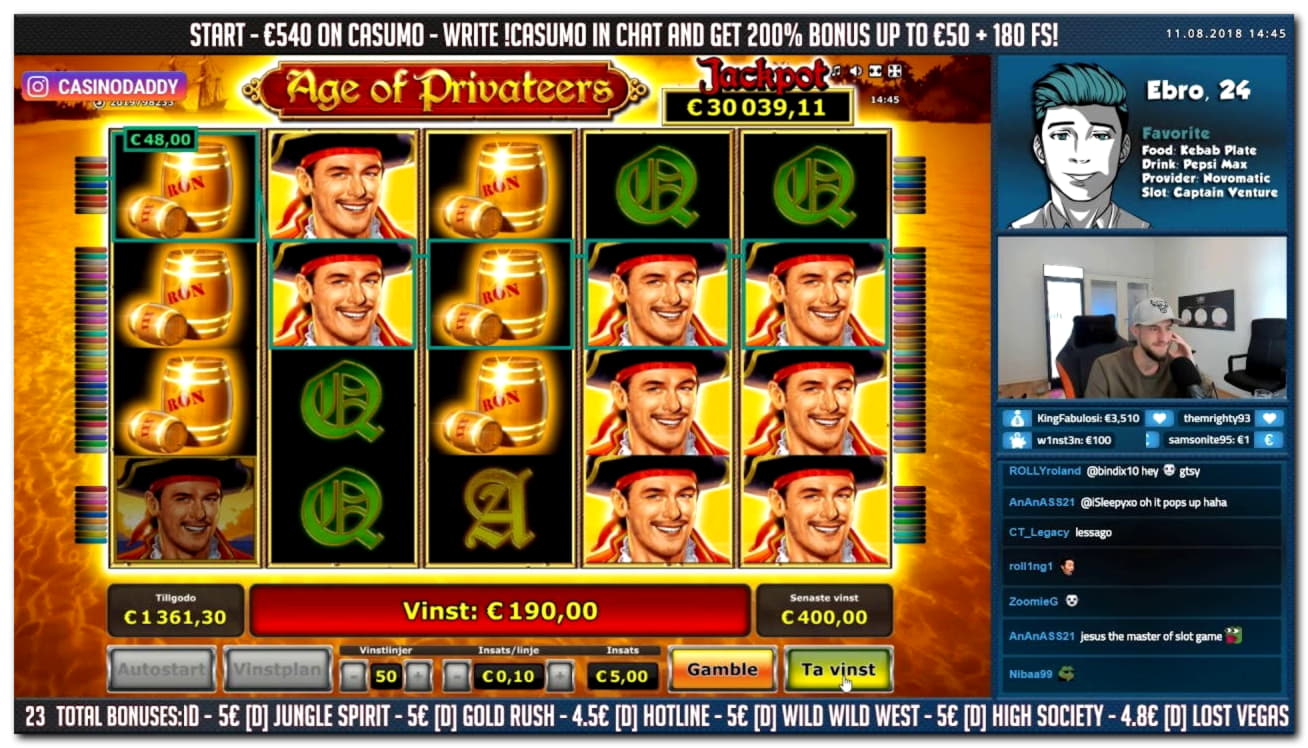 110% Casino match bonus at Mega Casino