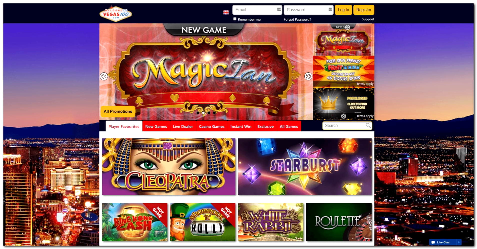 280 FREE SPINS at Casino Share