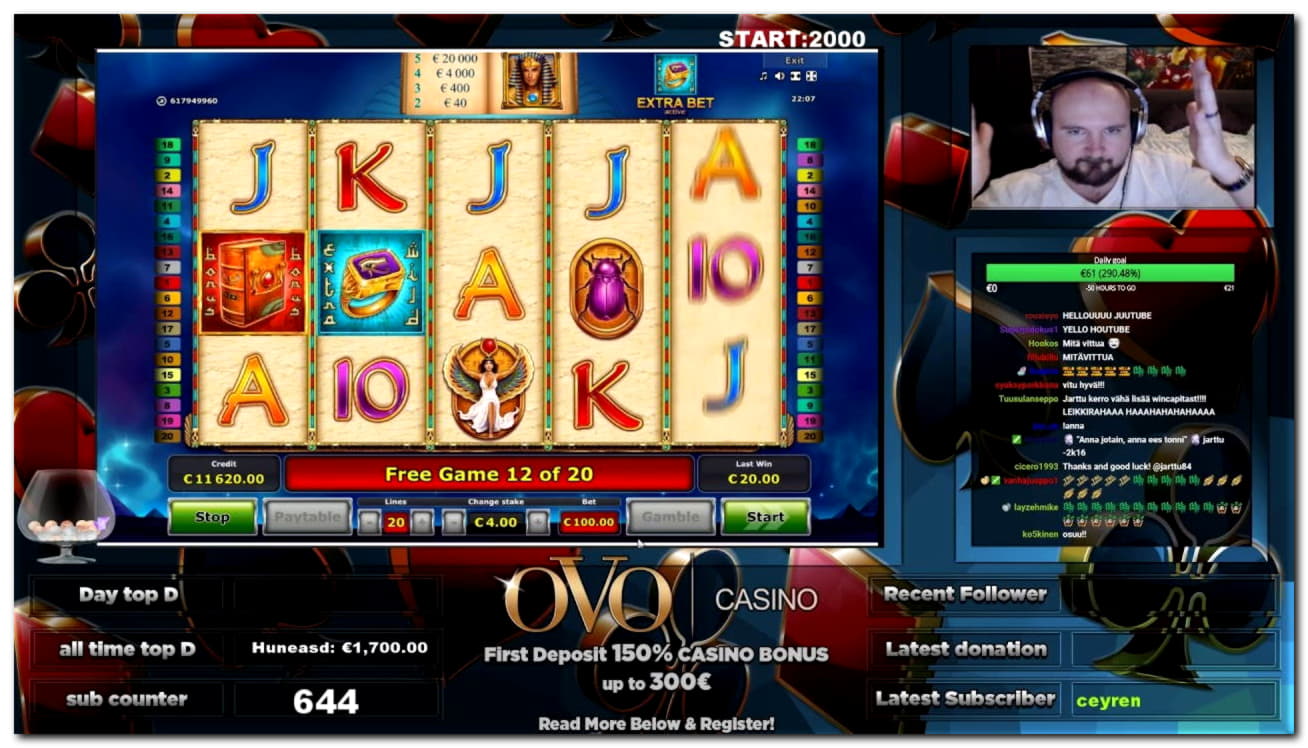 185% Match at a casino at Finland Casino 