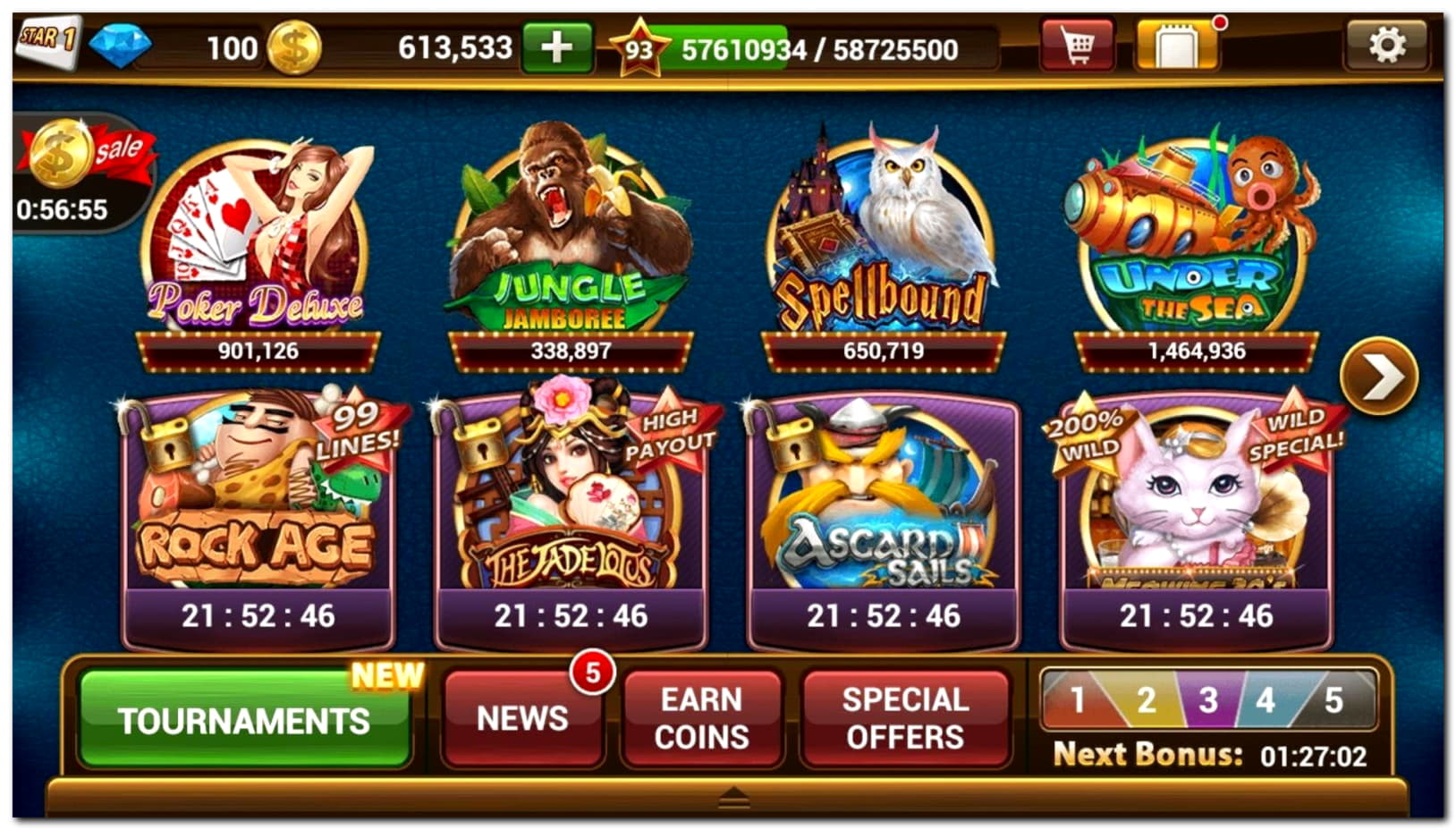 540% Match bonus casino at Casino Share