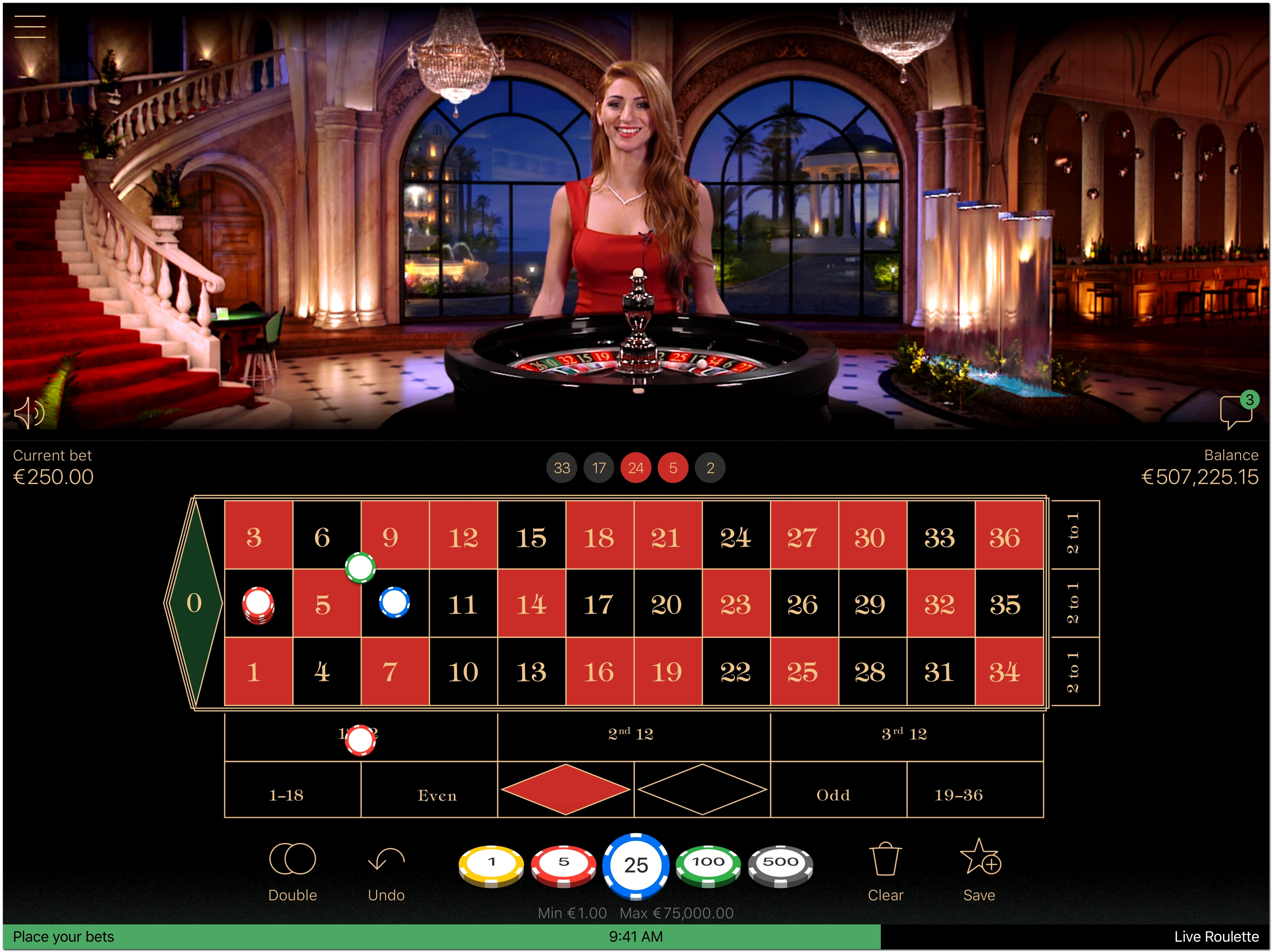 €222 casino chip at Genesis Casino