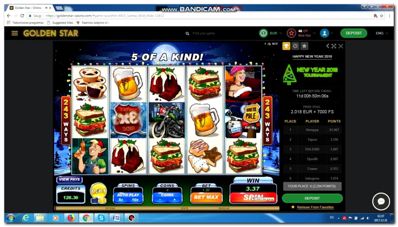 €40 Daily freeroll slot tournament at Genesis Casino
