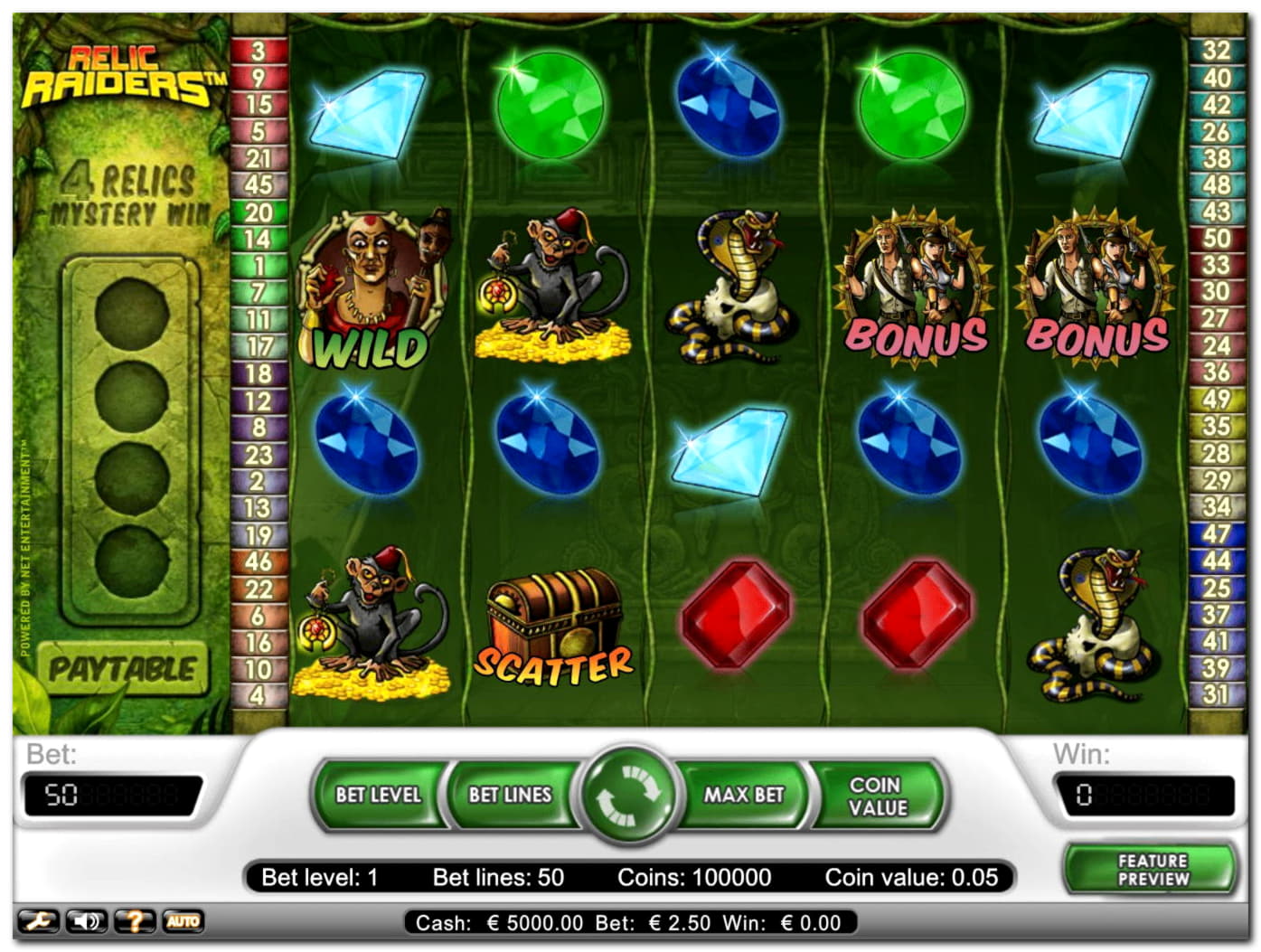 EUR 750 NO DEPOSIT at Miamidice Casino