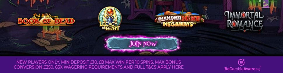 865% Deposit match bonus at Dunder Casino