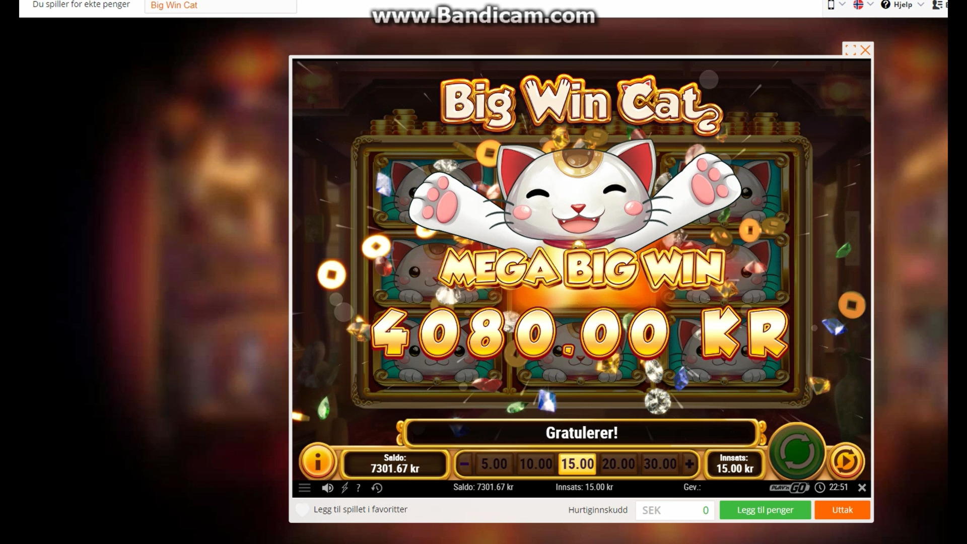 535% Signup casino bonus at Mega Casino