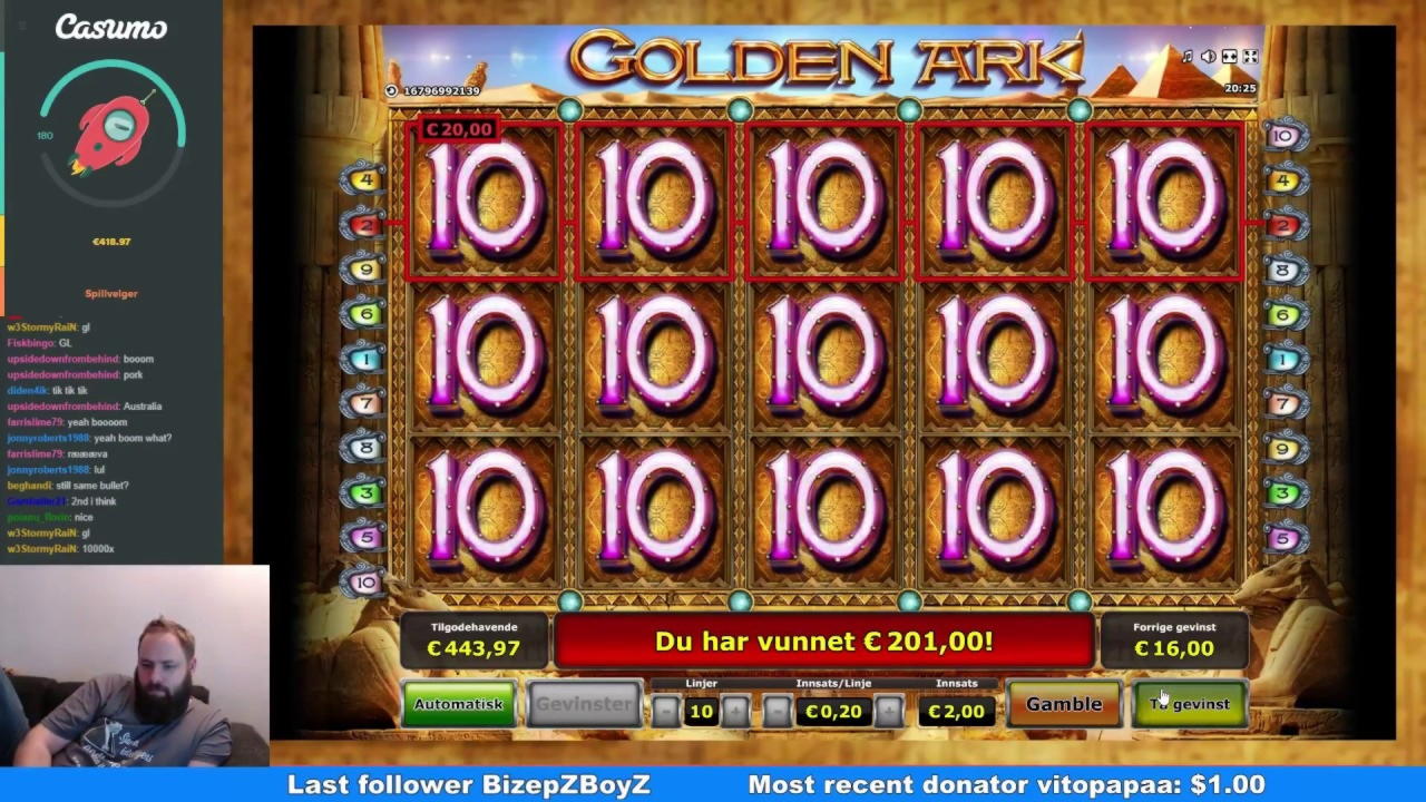 EUR 195 No Deposit Casino Bonus at Villento Casino