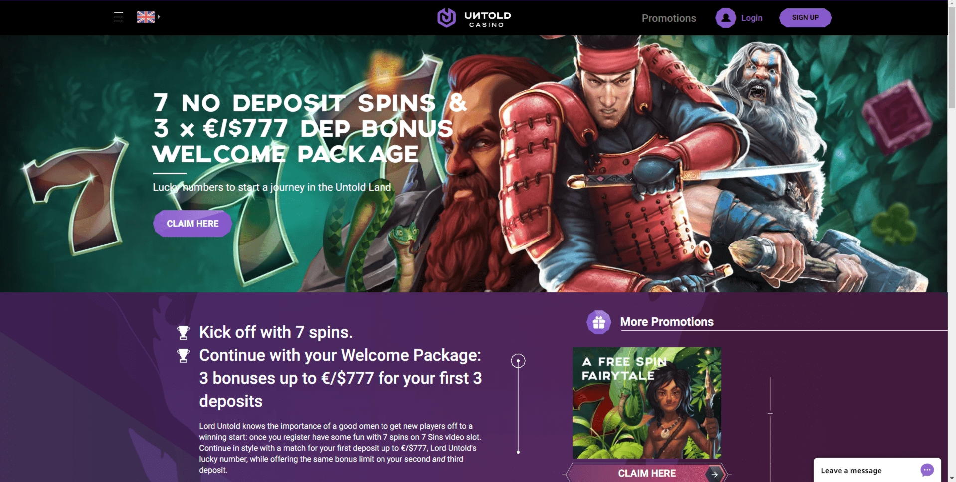 855% Casino Welcome Bonus at Mega Casino