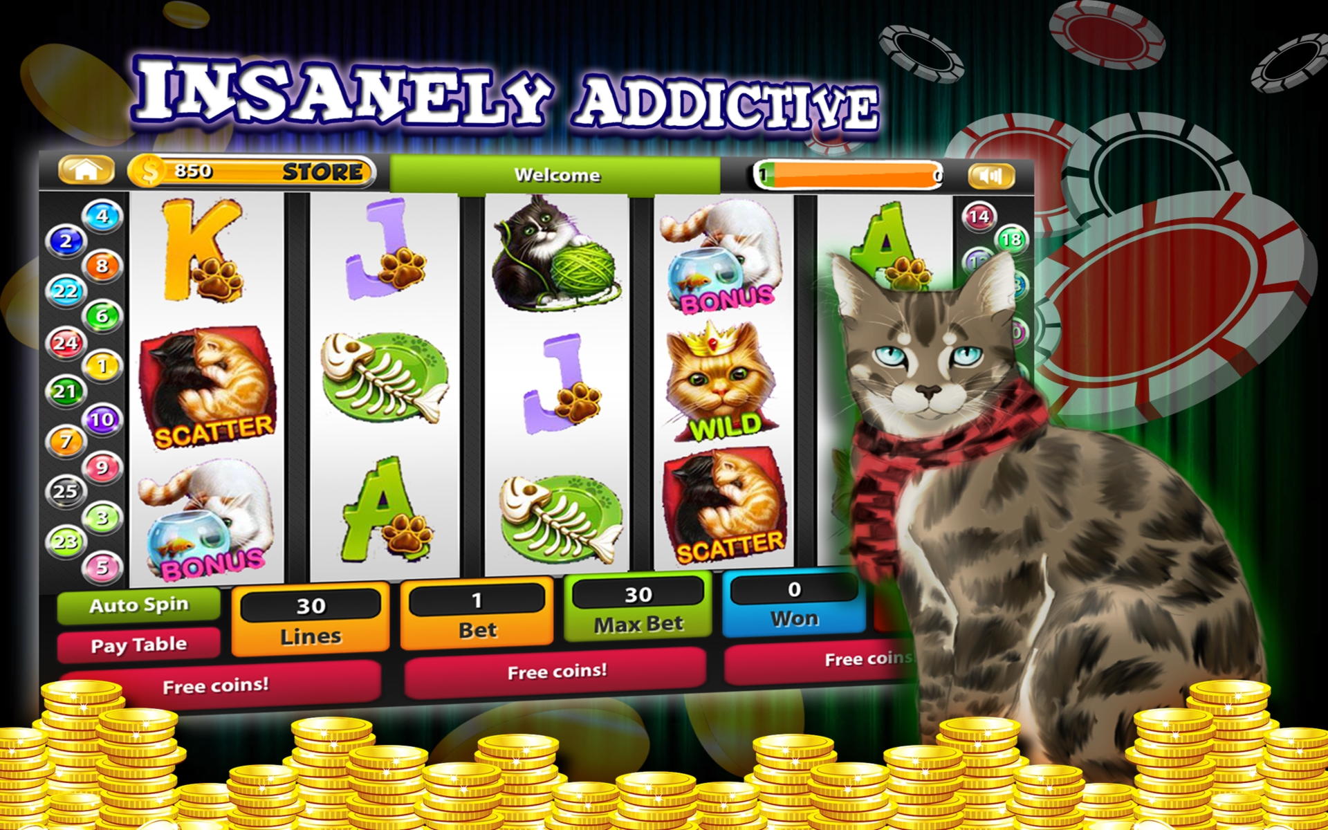 €4595 No deposit casino bonus at Mobile Bet Casino