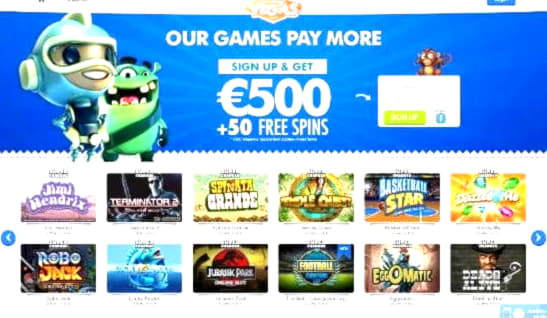 20 Free casino spins at Casino Room