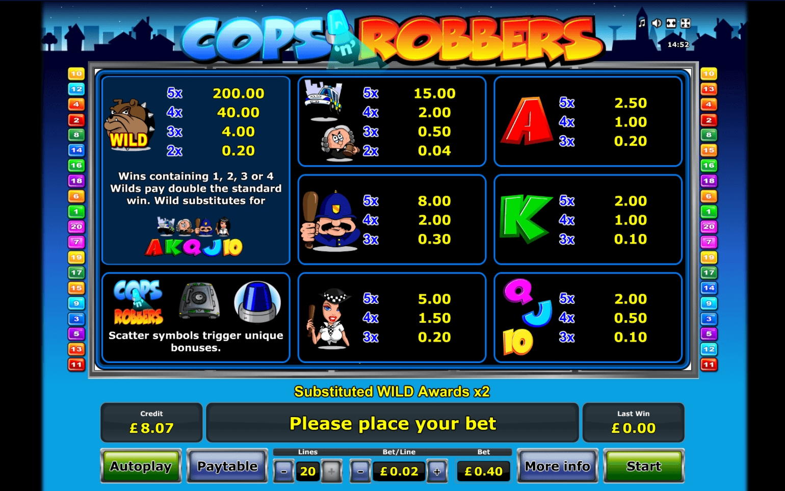 280 Free casino spins at Dunder Casino