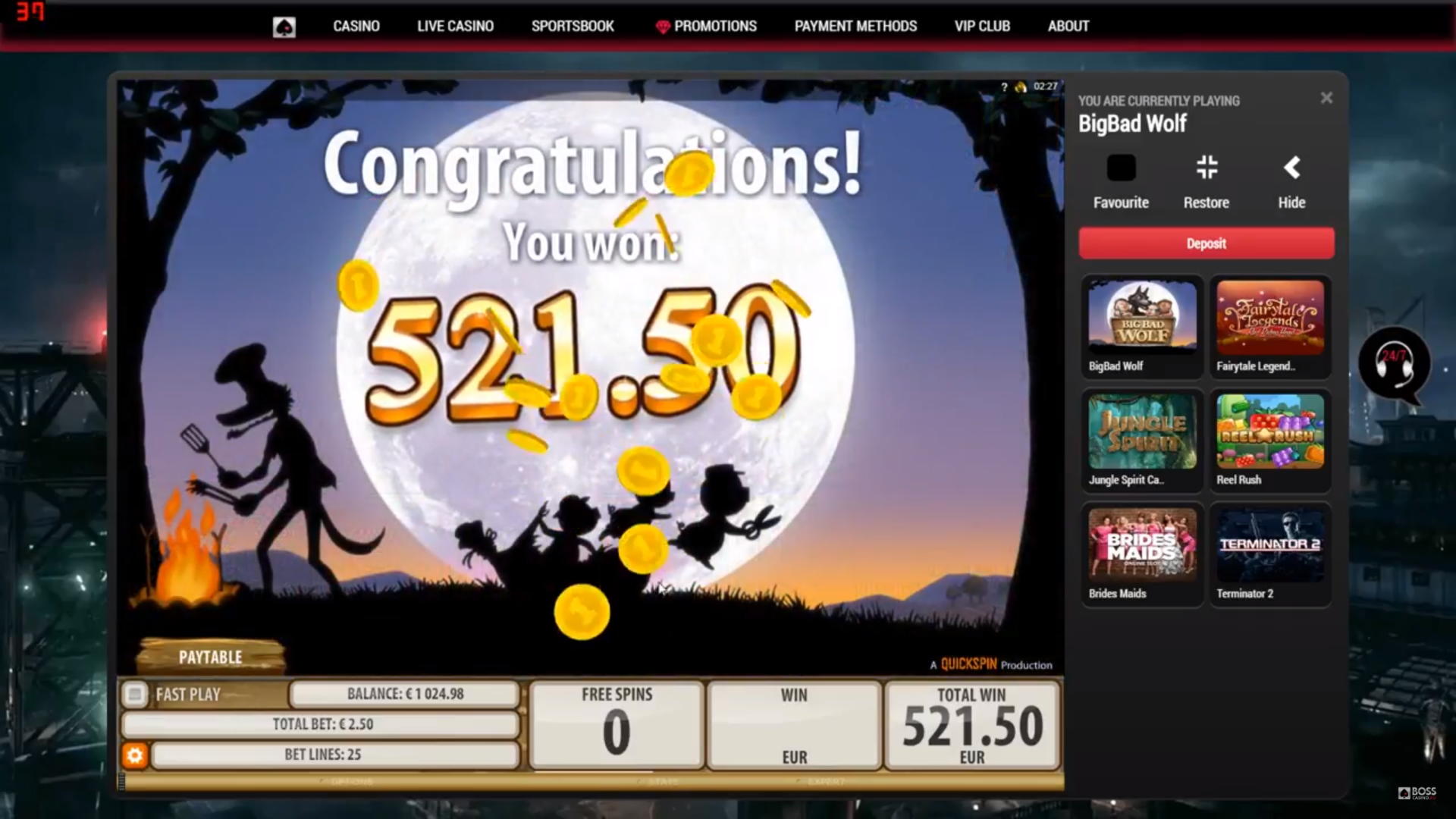 505% Casino Welcome Bonus at Red Bet Casino