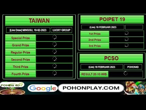 ?LIVE DRAW POIPET 19  | LIVE DRAW PCSO | LIVE DRAW TAIWAN HARI INI 19 FEBRUARI 2023 | LIVE TAIWAN
