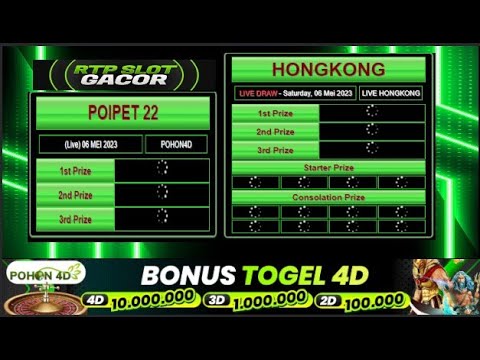 ?LIVE DRAW POIPET 22 | LIVE DRAW HONGKONG HARI INI 06 MEI 2023 | LIVE DRAW HK TERCEPAT | LIVE HK