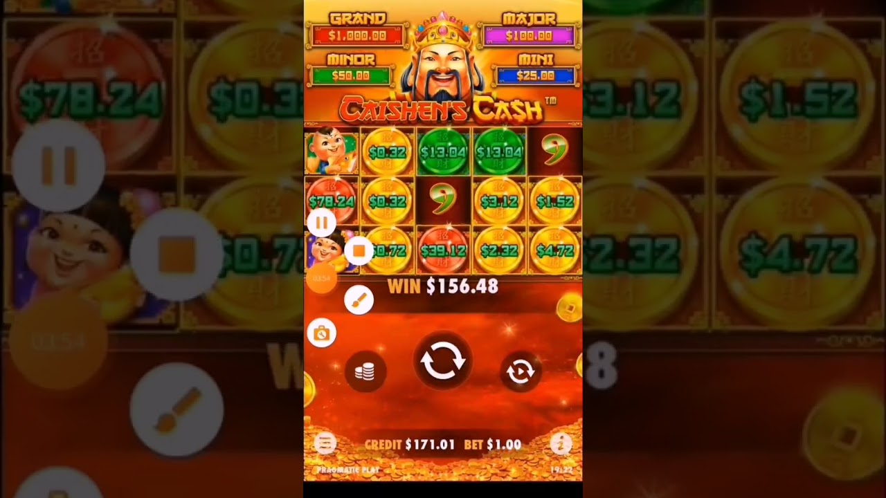 $156 Spin Jackpot Caishen's CASH Casino Real money #casino