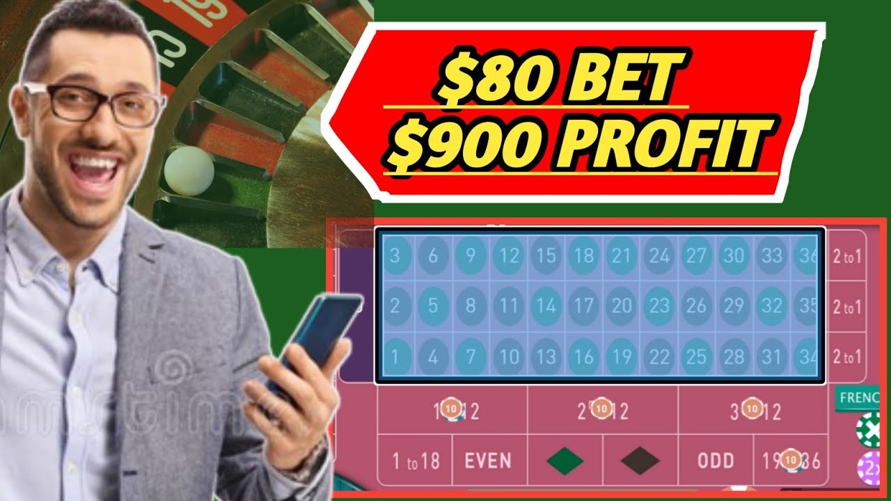 $80 BET $900 PROFIT !!! ROULETTE STRATEGY TO WIN / CASINO ROULETTE #MONEY #CASINO #VIRAL
