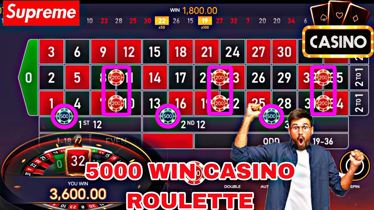 Casino roulette tricks| 5000 Win ??Casino roulette game| Today Big win | real cash gambling game |