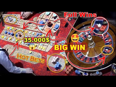 ?Live roulette |?[Full Wins] Hot table?Exclusive Big Win $35,000 bet ?at the real casino ✅23/12/2023