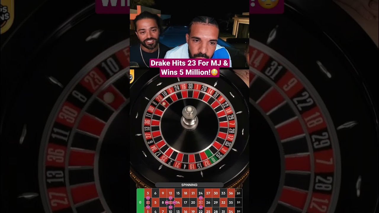 Drake Hits 23 On Roulette For MJ & Wins 5 Million!? #drake #roulette #michaeljordan #casino #bigwin