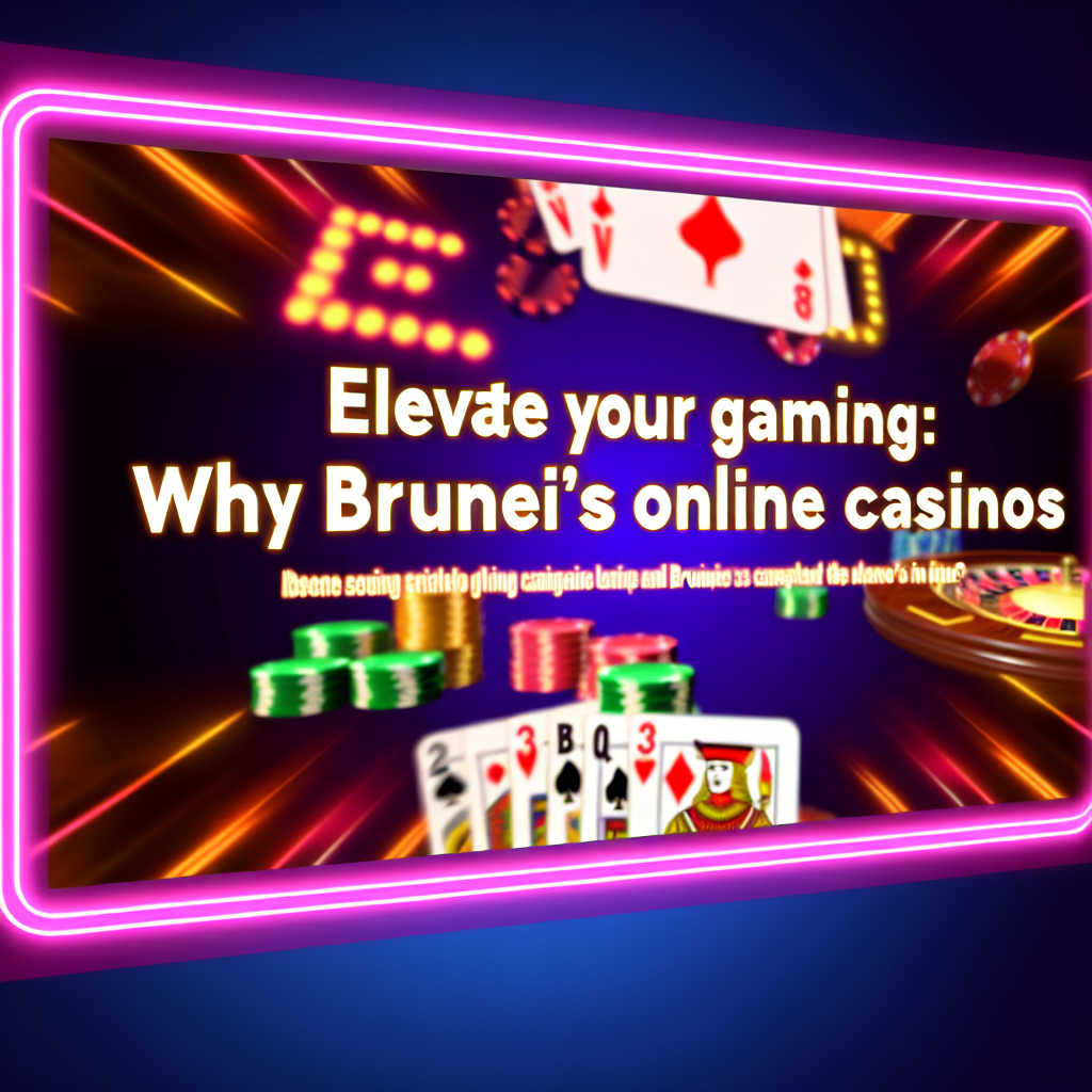 Verhoog je gaming: Why Brunei’s Online Casinos Are the Place to Be